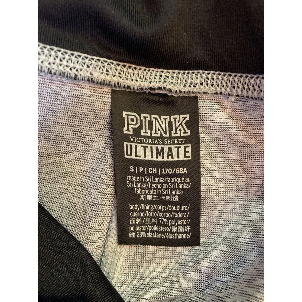 Pink Victoria's Secret Ultimate High Waist Yoga Leggings Spell Out Shiny Small/P